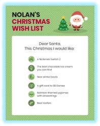 Christmas Wish list